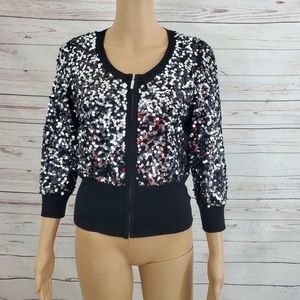 White House Black Market Sequin Jacket S